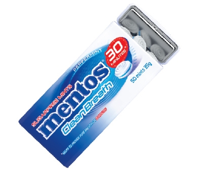 Mentos Clean Breath Peppermint 35g