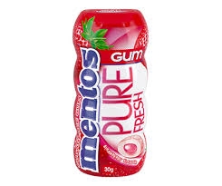 Mentos Gum Pure Fresh Strawberry Bottle 30g