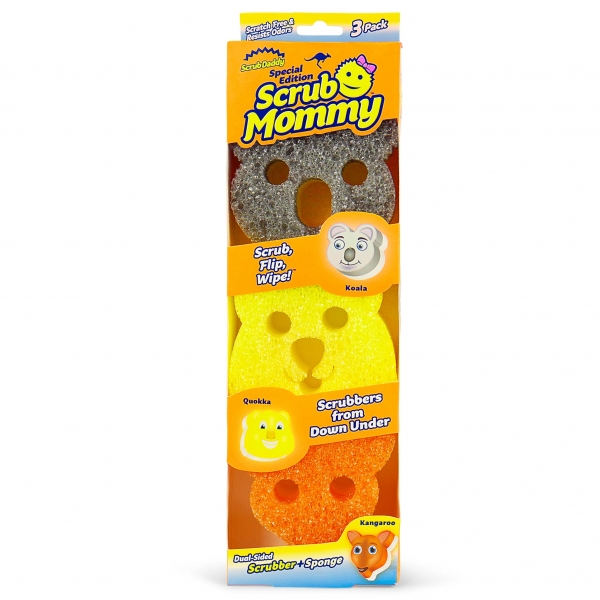 Scrub Daddy Mommy Aussie Shapes 3 Pack