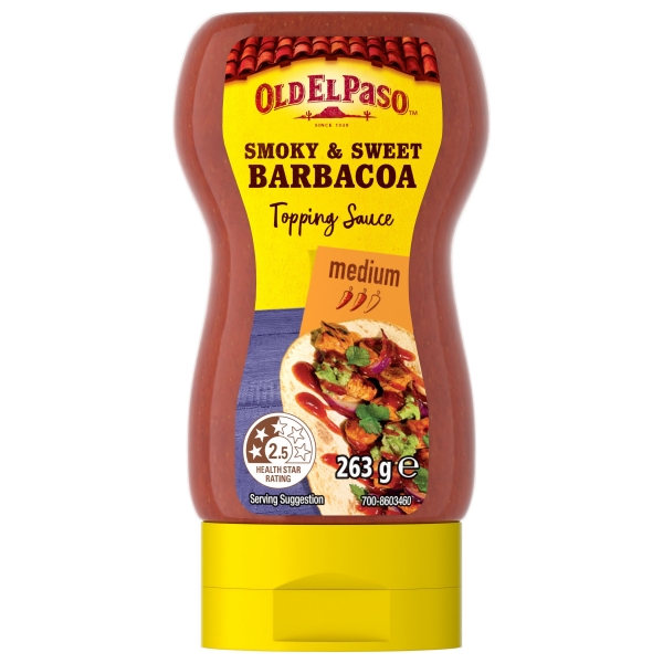 Old El Paso Topping Sauce Smoky & Sweet Barbacoa 263g