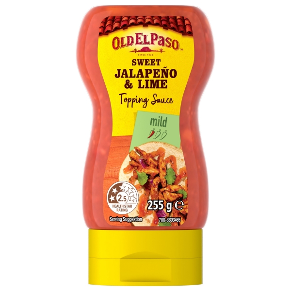 Old El Paso Topping Sauce Sweet Jalapeno & Lime 255g