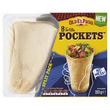 Old El Paso Tortilla Pockets 8 Pack 223g