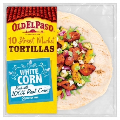 Old El Paso White Corn Street Market Tortilla 10 Pack 208g