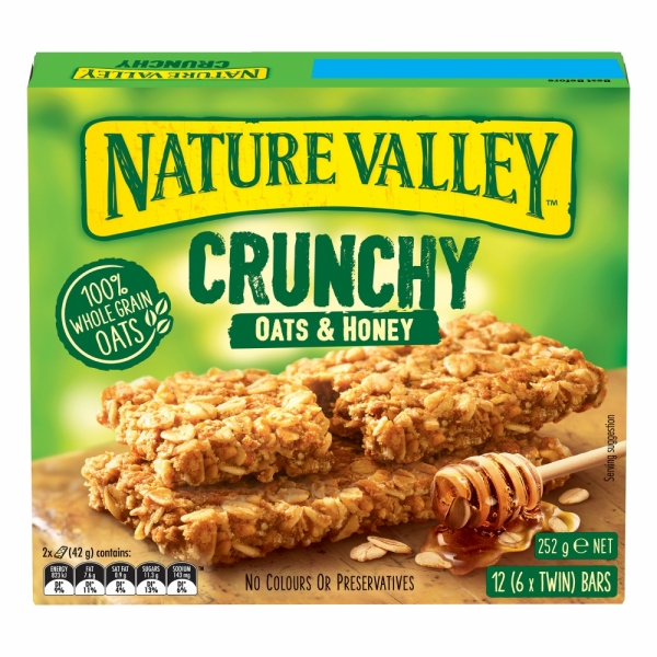 Nature Valley Crunchy Bar Oats & Honey 6 Pack 252g