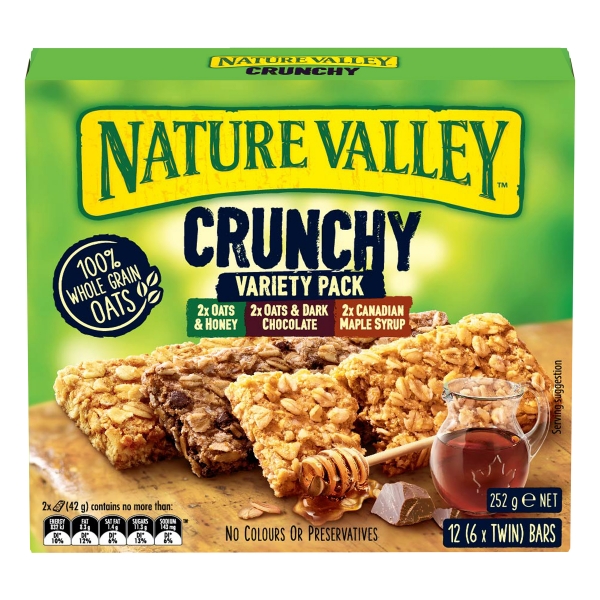 Nature's Valley Crunch Bar Variety Pack 252g