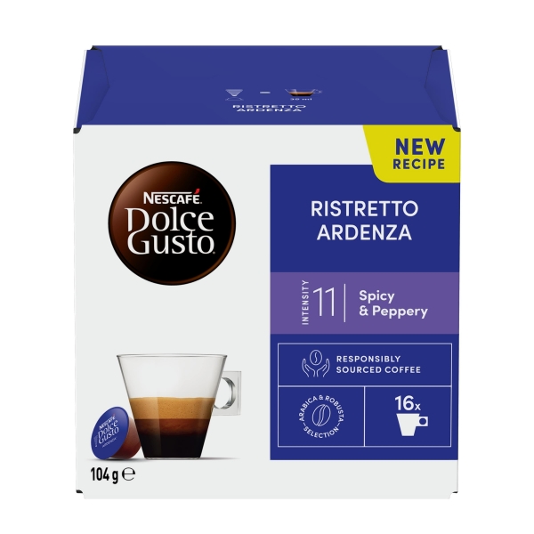 Nescafe Dulce Gusto Capsules Ristretto Ardenza 16 Pack