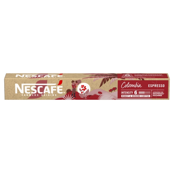 Nescafe Farmers Origins Capsules Colombia (Nespresso Compatible) 10 Pack 44g