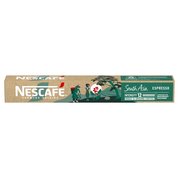 Nescafe Farmers Origins Capsules South Asia (Nespresso Compatible) 10 Pack 46g