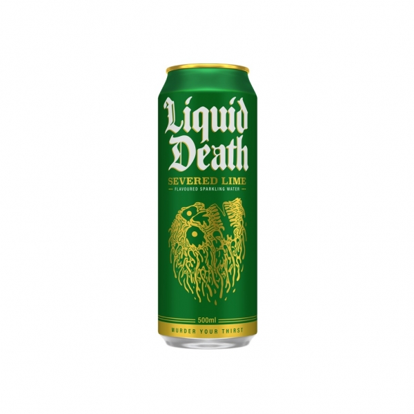 Liquid Death Sparkling Water Severed Lime 500ml