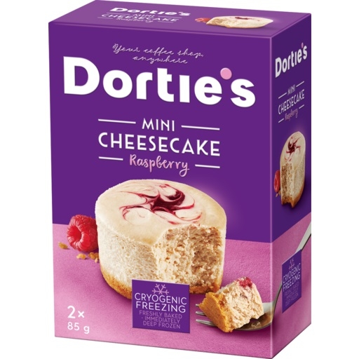 Dorties Mini Cheesecake Raspberry 2 Pack 170g