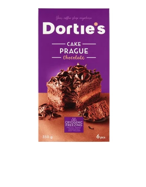 Dorties Cake Slice Prague Chocolate 6 Pack 350g