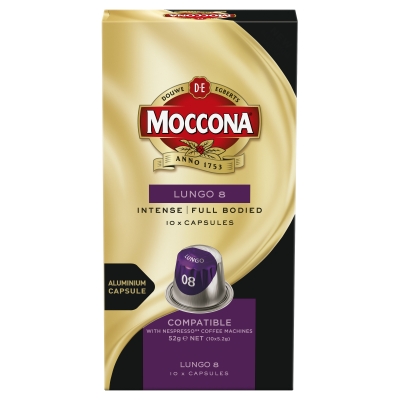 Moccona Capsules Lungo 8 10 Pack