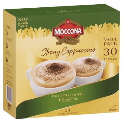 Moccona Coffee Sachets Strong Cappuccino 30 Pack