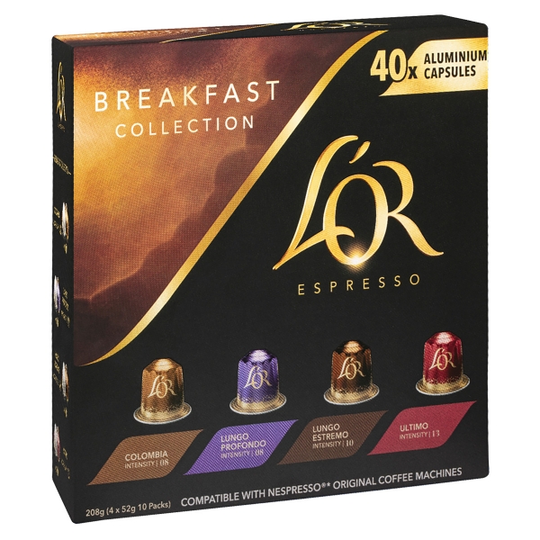 L'Or Espresso Capsules Breakfast Collection 40pk