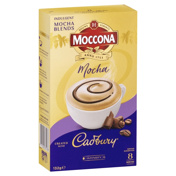 Moccona Cadbury Sachets Mocha 8 Pack