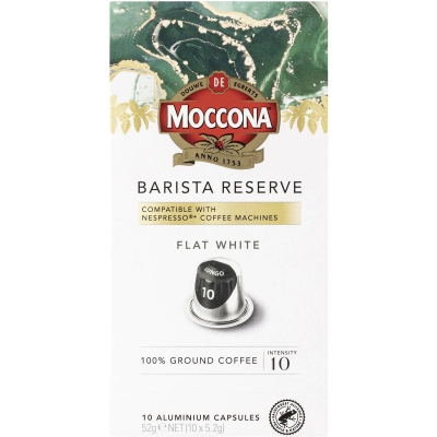 Moccona Barista Reserve Capsules Flat White 10 Pack