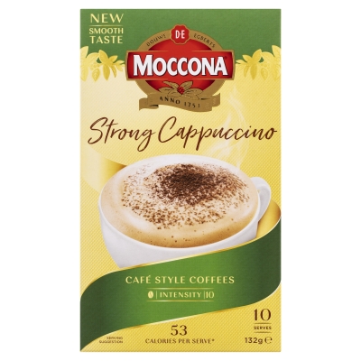 Moccona Coffee Strong Cappuccino 10 Sachets