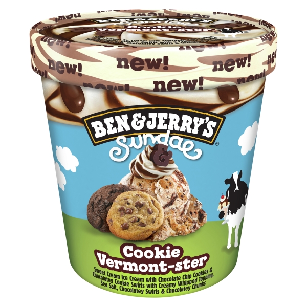 Ben & Jerry's Ice Cream Sundae Cookie Vermont-ster 427ml