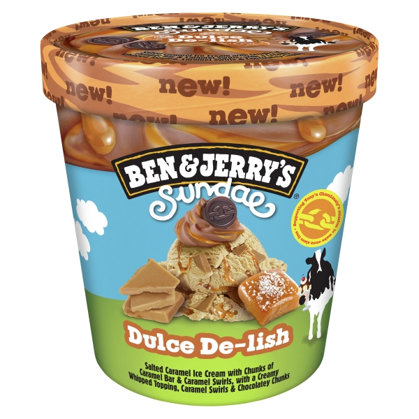 Ben & Jerry's Ice Cream Sundae Dulce De-lish 427ml