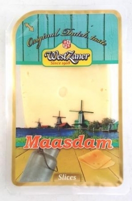 Westzaner Maasdam Sliced Cheese 160g