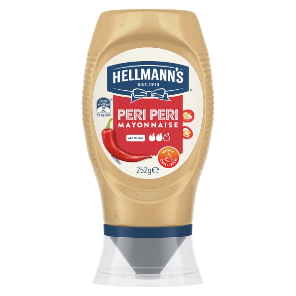 Hellmann's Peri Peri Mayonnaise Squeeze 252g