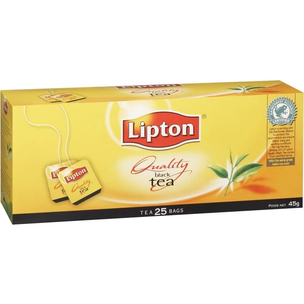 Lipton Tea Bags Quality Black 25 Pack