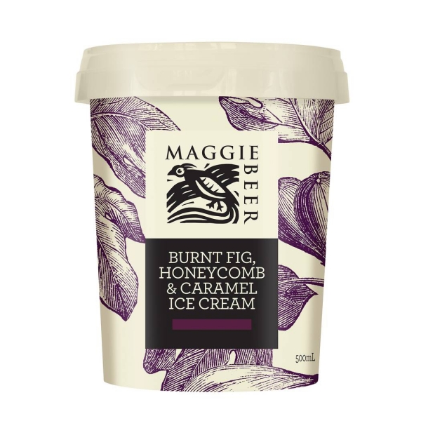 Maggie Beer Fig Honeycomb Caramel Ice Cream 500g