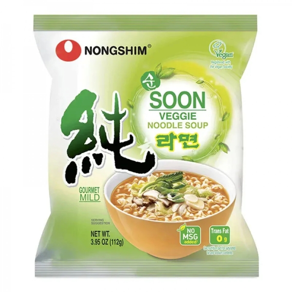 Nongshim Soon Veggie Noodle Soup 112g