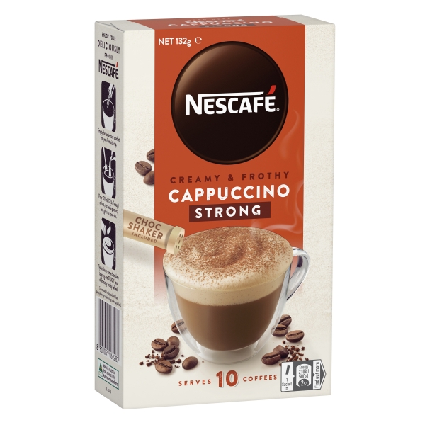 Nescafe Sachets Cappuccino Strong 10 Pack