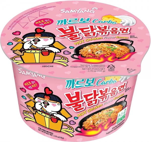 Samyang Carbonara Hot Spicy Chicken Noodle Big Bowl 105g