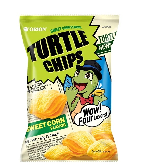 Orion Turtle Chips Sweet Corn Flavour 160g