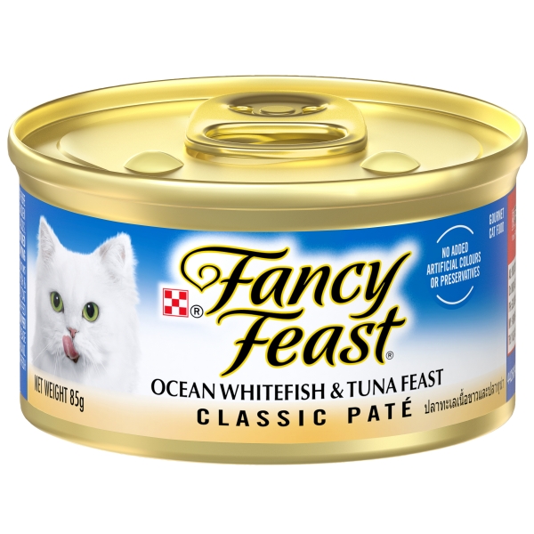 Purina Fancy Feast Cat Food Classic Pate Ocean Whitefish & Tuna 85g