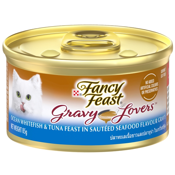 Purina Fancy Feast Cat Food Gravy Lovers Ocean Whitefish & Tuna 85g