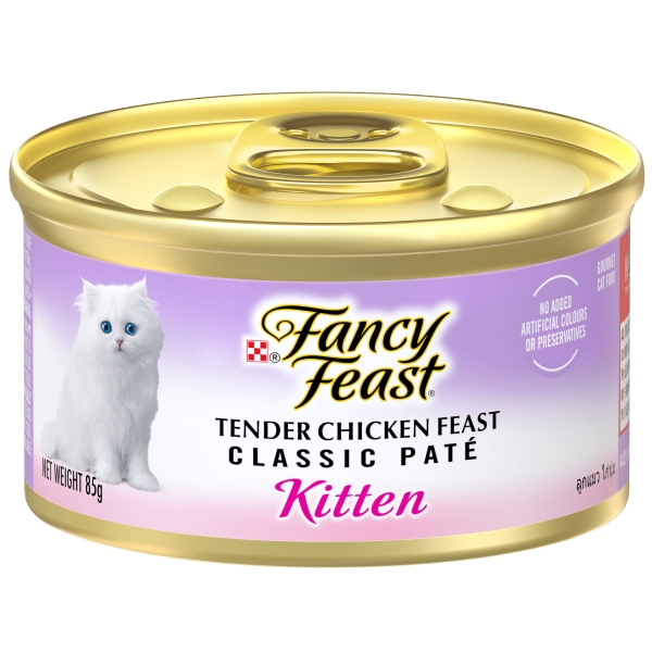 Purina Fancy Feast Kitten Food Classic Pate Tender Chicken 85g