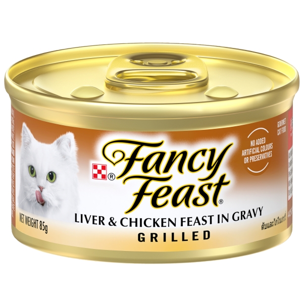 Purina Fancy Feast Cat Food Grilled Liver & Chicken in Gravy 85g