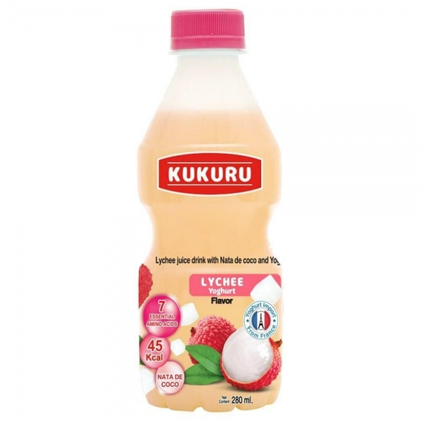 Kukuru 25% Juice & Yoghurt Lychee 280ml