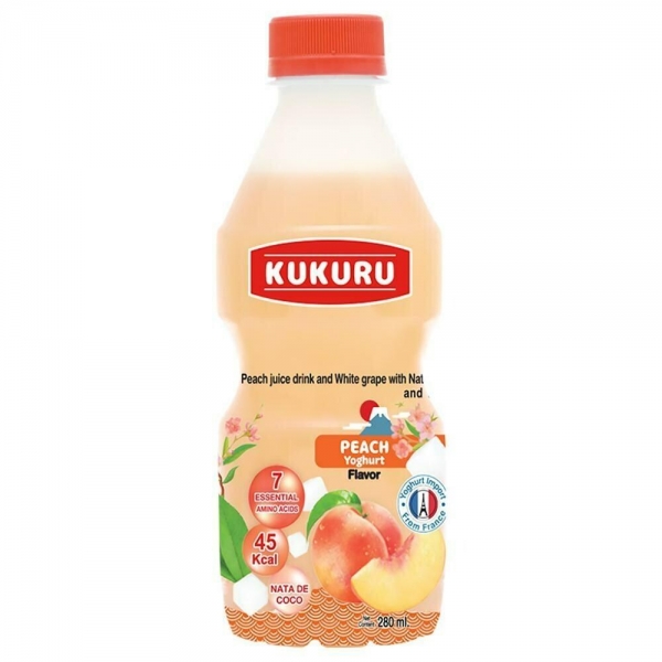 Kukuru Juice & Yoghurt Peach & White Grape 280ml