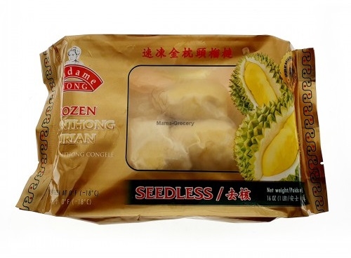 Madame Wong Frozen Mornthong Durian Seeded 454g