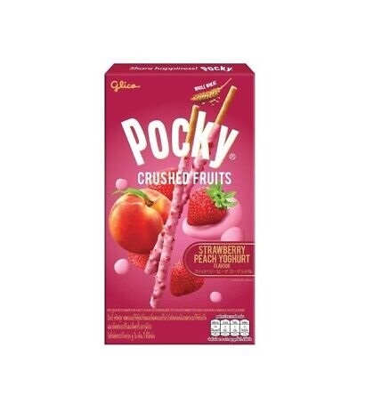 Glico Pocky Biscuit Stick Strawberry Peach Yoghurt 38g