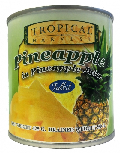 Tropical Harvest Pineapple Tidbits in Juice 425g