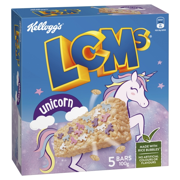 Kellogg's LCMs Unicorn 5 Pack 100g