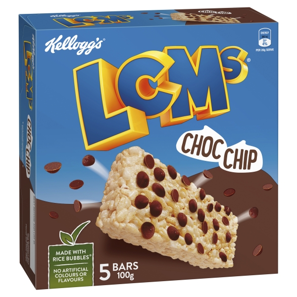 Kellogg's LCMs Choc Chip 5 Pack 100g