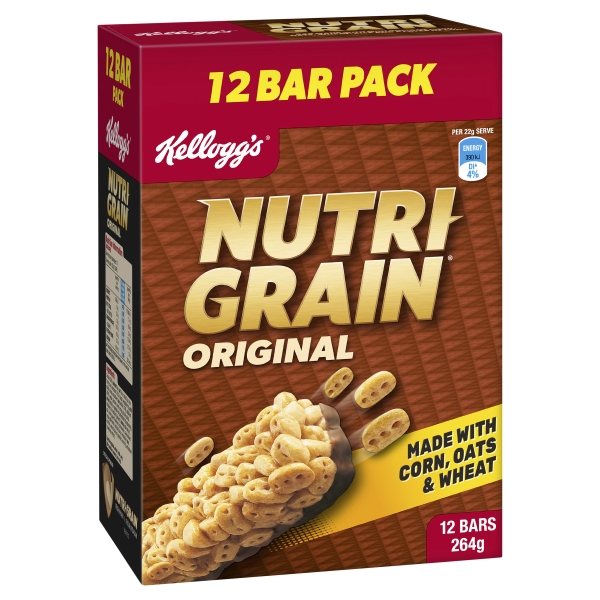 Kellogg's Nutri-Grain Original Bars 12 Pack 264g