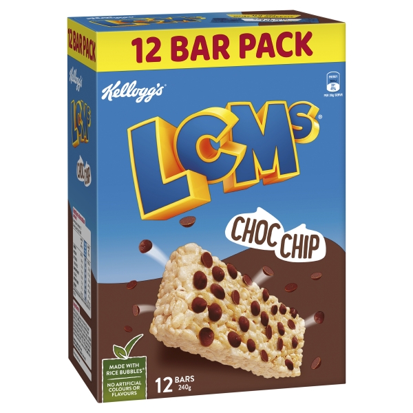 Kellogg's LCMs Choc Chip 12 Pack 240g