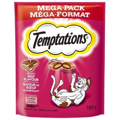 Temptations Cat Treats Hearty Beef 180g