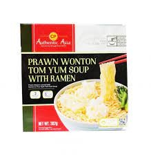 Authentic Asia Prawn Wonton Tom Yum Soup With Ramen 302g