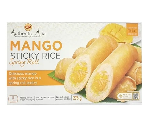 Authentic Asia Mango Sticky Rice Spring Rolls 5 Pack 275g