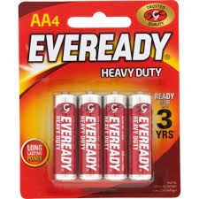 Eveready Batteries Heavy Duty AA 4 Pack