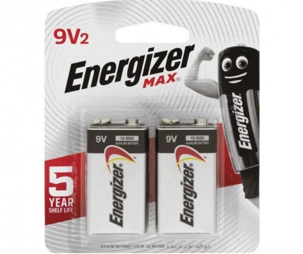 Energizer Batteries Max 9V 2 Pack