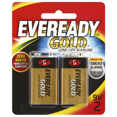 Eveready Batteries Gold 9V 2 Pack